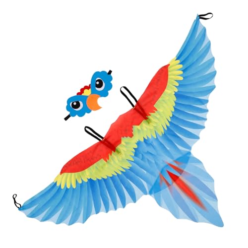 SOIMISS Papageienumhang Mit Maske Für Kinder Papageienvogelflügelkostüm Kostümzubehör Für Halloween-Bühnenauftritte Und Festivalkleidung von SOIMISS