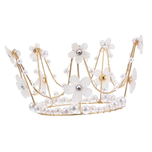 SOIMISS Perlenkrone Tortendeko Eleganter Cake Topper für Geburtstag Verlobung und Hochzeit Umweltfreundliche Party Dekoration Zarte Krone für Ansprechende Kuchengestaltung SOIMISS Perlenkrone Tortendeko Eleganter Cake Topper für Geburtstag Verlobung und Hochzeit Umweltfreundliche Party Dekoration Zarte Krone für Ansprechende Kuchengestaltung von SOIMISS