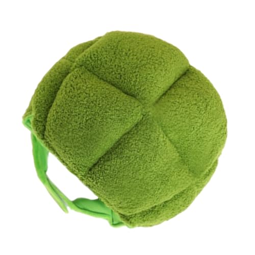 SOIMISS Plüsch Brokkoli Hut Cartoon Kapuze Kuscheliges Gemüse Kostüm Kopfstück für Erwachsene Party Halloween Foto Requisiten Weiches Bequemes Design Vielseitig Einsetzbar Grün von SOIMISS