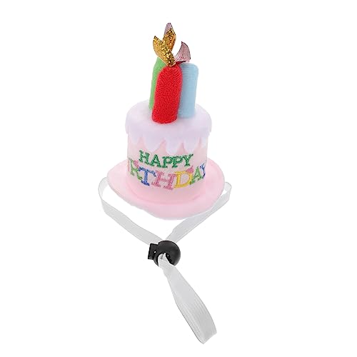 SOIMISS Plüsch Geburtstagshut aus Stoff mit Happy Birthday Schriftzug Verstellbarer Elastischer Haarreif Party Accessoire für Erwachsene und Teens als Foto Requisite und Kostümzubehör von SOIMISS