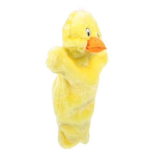 SOIMISS Plüsch Handpuppe Ente Gelb Kuscheltier Tierhandpuppe Interaktive Storytelling Puppenspiel für Rollenspiel und Lernförderung von SOIMISS