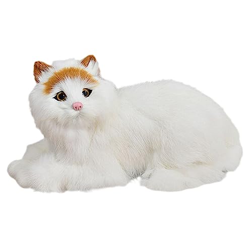 SOIMISS Plüsch Katze Figurine Lebensechte Cartoon Kätzchen Puppe für Zufällige Farben Realistische Stofftier Dekoration für Zuhause und Kinderzimmer von SOIMISS