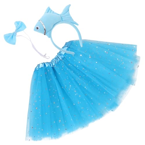 SOIMISS Plüsch Tier Kostüm mit Haarreif und Rock Goldfisch Design für Halloween Partys und Alltäglichen Spaß SOIMISS Plüsch Tier Kostüm mit Haarreif und Rock Goldfisch Design für Halloween Partys und Alltäglichen Spaß von SOIMISS