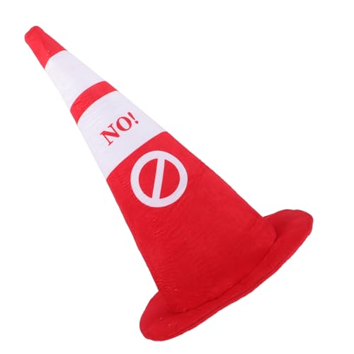 SOIMISS Plüsch Verkehrskegel Kopfbedeckung Lustiger Cosplay Hut Leicht und Bequem Party Performance Accessoire für Halloween Karneval von SOIMISS