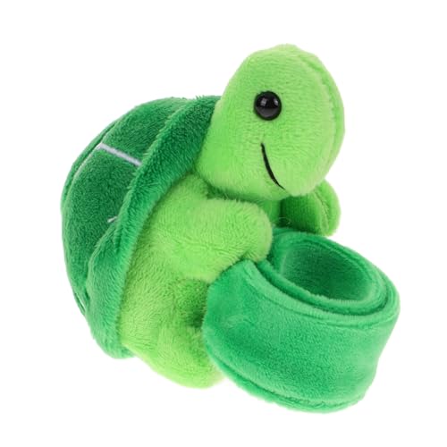 SOIMISS Plüschring Schnappen Plüschspielzeug Animal-Slap-Armband Armbänder Sensorisch Tierische Schildkröten-klapparmband Stofftier Tierische Partygeschenke Green Pp Baumwolle von SOIMISS