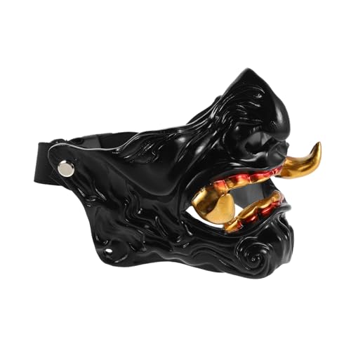 SOIMISS Prajna Maske Prajna Cosplay-Maske japanische Monster Ninja-Kostüm-Requisiten Harz Schwarz von SOIMISS