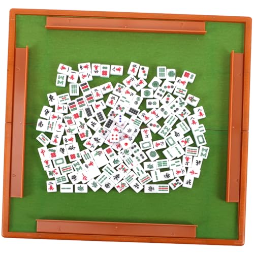 SOIMISS Praktisches Mini Mahjong Set mit Gravierten Spielsteinen Leichtes Reise mahjongspiel mit Tragbarer Box Komplettes Party Familienspaß und Gehirntraining Farbe SOIMISS Praktisches Mini Mahjong Set mit Gravierten Spielsteinen Leichtes Reise mahjongspiel mit Tragbarer Box Komplettes Party Familienspaß und Gehirntraining Farbe von SOIMISS