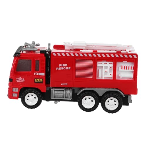 SOIMISS Pullback Feuerwehrspielzeug Kleines Kunststoff Feuerwehrauto Realistisches Wasserversorgungsmodell Kinderfreundlich Fördert Feinmotorik und Hand Auge koordination von SOIMISS