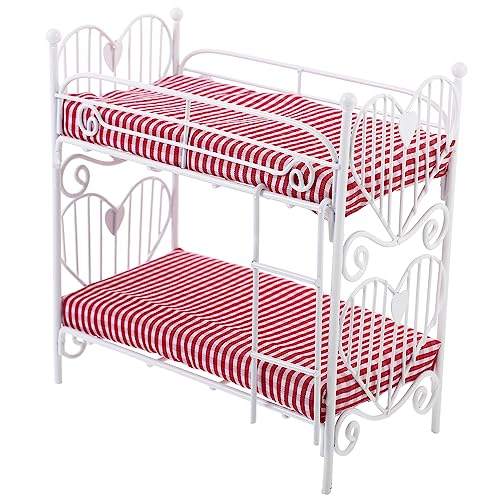 SOIMISS Puppenhaus Etagen Bett Deko Puppenhaus Mini-etagenbett-Requisite Etagenbett Für Puppen Mini-verzierung Miniatur-Puppen-etagenbett Puppenminibett Puppenhaus Mit Minibett Eisen SOIMISS Puppenhaus Etagen Bett Deko Puppenhaus Mini-etagenbett-Requisite Etagenbett Für Puppen Mini-verzierung Miniatur-Puppen-etagenbett Puppenminibett Puppenhaus Mit Minibett Eisen von SOIMISS