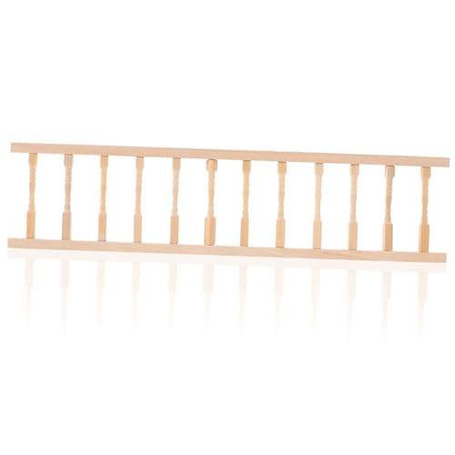 SOIMISS Puppenhaus Holzhandlauf 1/12 Mini Miniaturmöbel Puppenhausmöbel Puppenhauszubehör Puppenhausverkleidung Und Form Kleines Miniatur DIY Hauszaun Bambus Beige von SOIMISS