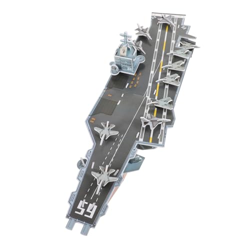 SOIMISS Puzzle Flugzeugträger Modell aus Papier DIY Set für Sicheres Schlachtschiff Lernspielzeug Pädagogisches Puzzle für Familie und Sammler von SOIMISS