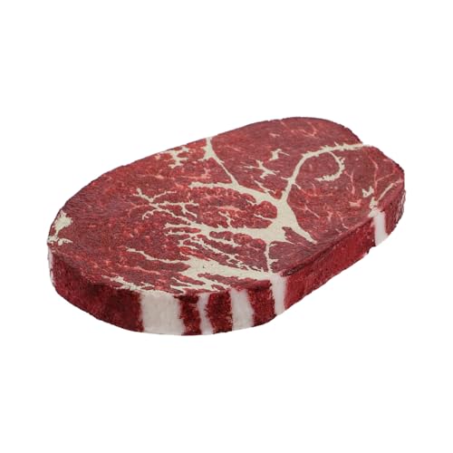 SOIMISS Realistisches Kleines Steakmodell aus Detailgetreues Künstliches Steak für Fotografie Ausstellungen und Küchendekoration Vielseitig Einsetzbare Lebensnahe Lebensmittelattrappe von SOIMISS