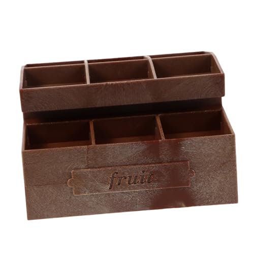 SOIMISS Realistisches Obst und Gemüsedisplay für Tiefbraunes Modell für Kreative Rollenspiele Vielseitiges Zubehör für Puppenhäuser SOIMISS Realistisches Obst und Gemüsedisplay für Tiefbraunes Modell für Kreative Rollenspiele Vielseitiges Zubehör für Puppenhäuser von SOIMISS