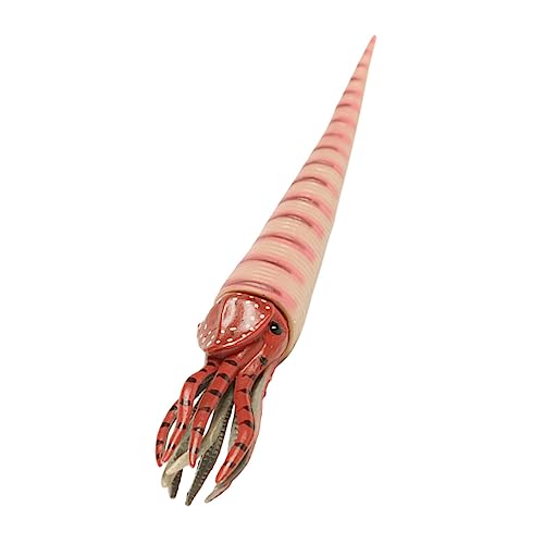 SOIMISS Realistisches Orthoceras Tiermodell aus Solidem Kunststoff Detailgetreue Simulation Fossiler Nautilus Langlebiges Lernspielzeug für Anschauliches Wissenschafts Dekor von SOIMISS