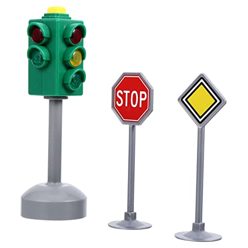 SOIMISS Junge Mädchen-modellspielzeug Ampelspielzeug Straßenspielzeug Für Junge Mädchen Sicherheitserziehungs-spielset Verkehrssicherheitserziehungsspielzeug Aus Kunststoff Mit von SOIMISS