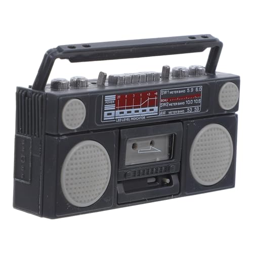 SOIMISS Retro Puppenhaus Radio Modell Ornament Miniatur Dekoratives Radio im Vintage Stil Adornment für Puppenhaus Zubehör Realistische Simulation Schwarz SOIMISS Retro Puppenhaus Radio Modell Ornament Miniatur Dekoratives Radio im Vintage Stil Adornment für Puppenhaus Zubehör Realistische Simulation Schwarz von SOIMISS