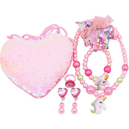 SOIMISS Schmuckset Einhorn Beaded Halskette Armband Set für Mädchen Schmuck Bastelset Geschenk für Junge Mädchen Modisch Robust und Dekorativ SOIMISS Schmuckset Einhorn Beaded Halskette Armband Set für Mädchen Schmuck Bastelset Geschenk für Junge Mädchen Modisch Robust und Dekorativ von SOIMISS