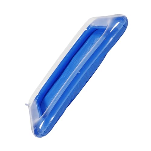 SOIMISS Schwimmbad Puppenbecken Kleines Poolspielzeug Aufblasbares Serviertablett Für Picinc Trinkhalter Gekühlte Serviertabletts Für Partys Minipool Poolkühler Kühleres Fach PVC Blau von SOIMISS