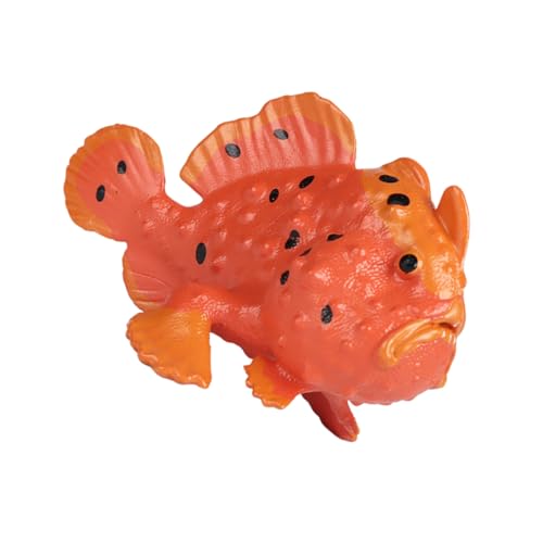 SOIMISS Simulation Meerestier Modell aus Kunststoff Detailreiche Stein Fisch Figur Stabiles für Pädagogisches Meeresbewohner Ornament Geeignet als Aquarium Deko und Lernspielzeug von SOIMISS