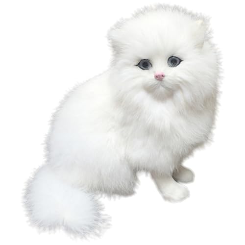 SOIMISS Simulation Perserkatze Modell Realistisches Katzenfiguren aus Hochwertigem Material für Dekoration von SOIMISS