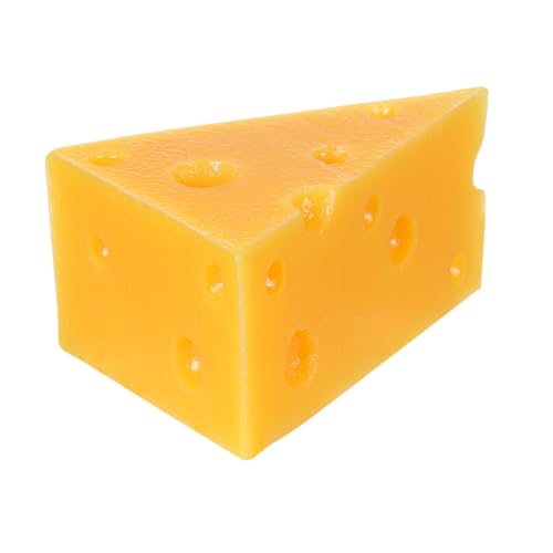 SOIMISS Simulationskäsemodell Gefälscht Für Vortäuschen Käseimitat Miniatur Hauskäse-Modell Käsedekorationen Realistisches Spielfutter Käsemodelle Käsedekore Harz Yellow von SOIMISS