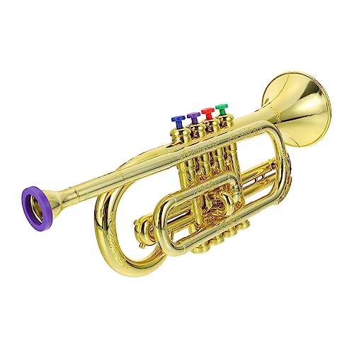 SOIMISS Simulationsmusikinstrument Trompetenmodell aus Hochwertigem Sicheres und Realistisches für Musikliebhaber für Junge Mädchen und Anfänger von SOIMISS