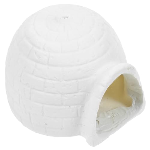 SOIMISS Simuliertes Iglu-Modell Figur künstlich Weihnachten für Mini-Eishausmodelle Iglus Kinderzimmer Dekoration Puppenhaus Iglu Eismodell Iglu-Miniatur Modell-Iglu Harz Weiß von SOIMISS