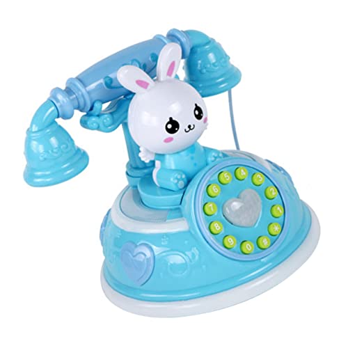 SOIMISS Simuliertes Telefon geben Sich vor, EIN Spiel zu Kinderspielzeug Schnurgebundenes Retro-Telefon Telefonspielzeug für Telefon Plastik Blau SOIMISS Simuliertes Telefon geben Sich vor, EIN Spiel zu Kinderspielzeug Schnurgebundenes Retro-Telefon Telefonspielzeug für Telefon Plastik Blau von SOIMISS