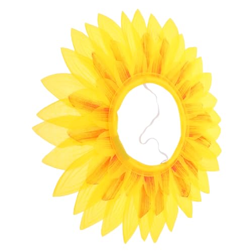 SOIMISS Sonnenblumen Kopfbedeckung Für Mädchen Kopfbedeckung Blumen Stirnband Kostüm Lustige Party Mütze Geburtstags Sonnenblumen Kappe Kinderkostüm Hüte Kleine Blumenkostüm von SOIMISS