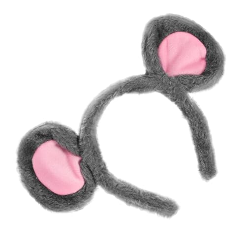 SOIMISS Stirnband Mausohren Halloween Tier Mausohren Haarreif Halloween Mausohren Stirnbänder Mausohren Stirnband Für Erwachsene Ratten Streifenhörnchen Ohren Mausohren von SOIMISS