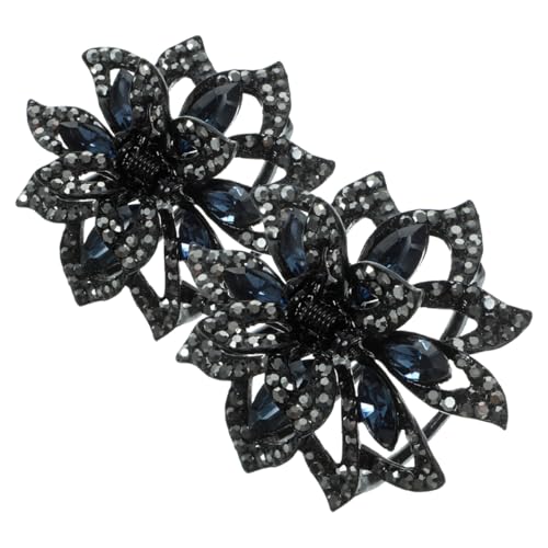 SOIMISS Strass Haarklammern Blumen Design Rutschfeste Clips Für Pferdeschwänze Eleganter Haarschmuck Für Frauen Und Mädchen Haar Accessoires Für Besondere Anlässe von SOIMISS