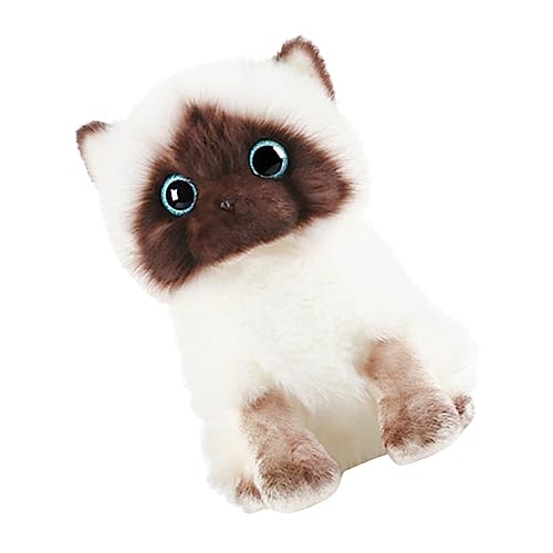 SOIMISS Süße Siamkatze Plüschspielzeug Interaktives Kuscheltier für Lebensechte Dekoration für Zuhause oder Büro Perfektes für Katzenliebhaber SOIMISS Süße Siamkatze Plüschspielzeug Interaktives Kuscheltier für Lebensechte Dekoration für Zuhause oder Büro Perfektes für Katzenliebhaber von SOIMISS