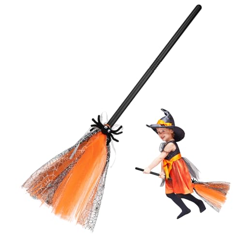 SOIMISS Süßer Hexenbesen für Halloween Leichter Kunststoffbesen für Cosplay und Partys Sicheres und Langlebiges Halloween Zubehör Orangefarbener Zauberbesen für Unvergessliche Feiern SOIMISS Süßer Hexenbesen für Halloween Leichter Kunststoffbesen für Cosplay und Partys Sicheres und Langlebiges Halloween Zubehör Orangefarbener Zauberbesen für Unvergessliche Feiern von SOIMISS