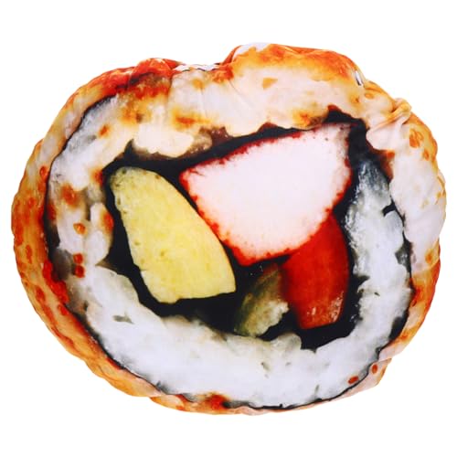 SOIMISS Sushi Wurfkissen aus Kreatives Sushi Kissen für Couch Bett Lustiges Weiches Dekokissen für zu Weihnachten Neujahr Plüschkissen für Mehr Wohnlichkeit von SOIMISS