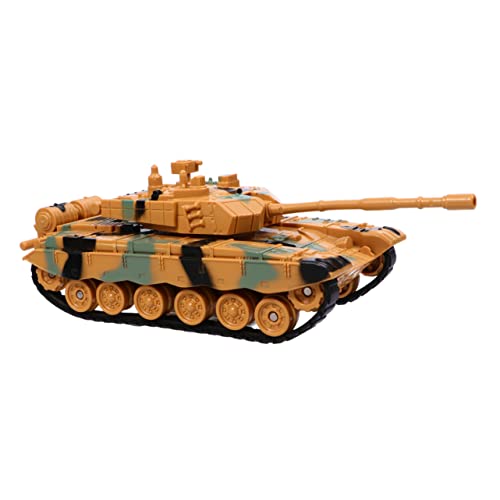 SOIMISS Tankautospielzeug Panzerspielzeug Panzer Spielzeugpanzer Toys Simulierter Militärpanzer Armeespielzeug Modellpanzer Plastik Yellow von SOIMISS