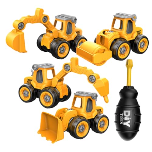 SOIMISS Teiliges DIY Baustellenfahrzeug Spielzeugset für Bausatz mit LKW Bagger und Schraubendreher Fördert Kreativität und Motorische Fähigkeiten für Jungen und Mädchen SOIMISS Teiliges DIY Baustellenfahrzeug Spielzeugset für Bausatz mit LKW Bagger und Schraubendreher Fördert Kreativität und Motorische Fähigkeiten für Jungen und Mädchen von SOIMISS