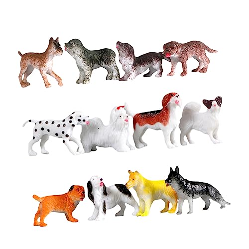 SOIMISS Teiliges Mini Hund Modell Realistische Hundefiguren Kreative Dekoornamente Leicht Tragbar Pädagogisches für Vorstellungskraft und Farbwahrnehmung zu Fördern Umweltfreundlich von SOIMISS