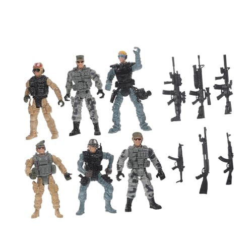 SOIMISS Teiliges Miniatur Soldaten Modell aus Langlebigem Kunststoff Kleine Militärfiguren für Dioramen und Dekoration Realistische Actionfiguren für Sammler von SOIMISS