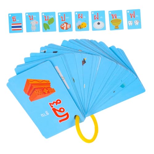 SOIMISS 4 Boxen Thai Lernkarten für Kinder Sprechende Phonetik Lernkarten Interaktive Sprachförderung Tragbare für Vorschule Frühpädagogisches Spielzeug von SOIMISS