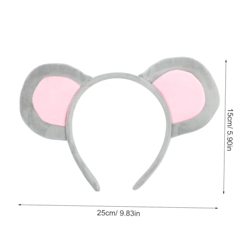 SOIMISS Tierkostüm Set Teilig mit Weichem Stirnband Ohren Filzschwanz und Nase Bequemes Cosplay Zubehör für Party Halloween Karneval Geburtstagsfeier Tier Stirnband Kostüm von SOIMISS