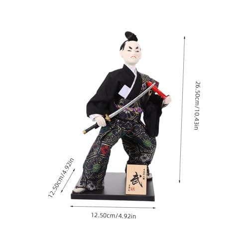 SOIMISS Traditionelle Japanische Samurai Dekofigur aus Hochwertigem Material Detailreiche Handarbeit Langlebig Verblassend für Wohnzimmer Schlafzimmer und Büro Authentische Japanische von SOIMISS
