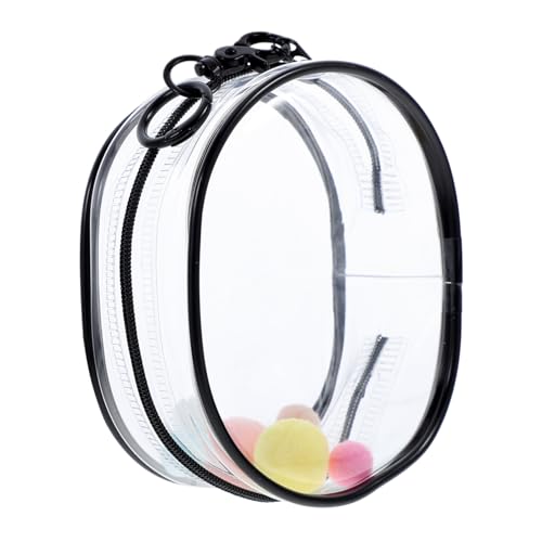 SOIMISS Transparente PVC Puppentasche mit Schlüsselanhänger Weiche Mini Figur Aufbewahrungstasche Klare Displayhülle für Puppen und Kleine Spielfiguren Schutz und Organisierte von SOIMISS