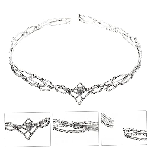 SOIMISS Vintage Herren Krone mit Zirkonbesatz Stilvolles Langlebiges Haarschmuck Accessoire für Cosplay Halloween Hochzeiten und Festliche Anlässe Hautfreundlich und Verschleißfest von SOIMISS