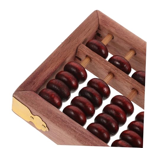 SOIMISS Vintage Holz aus Buchenholz mit Glatten Perlen Lernrahmen für Vorschule Rechenhilfe für Schüler Lernspielzeug für Mentale Arithmetik und Zählübungen von SOIMISS