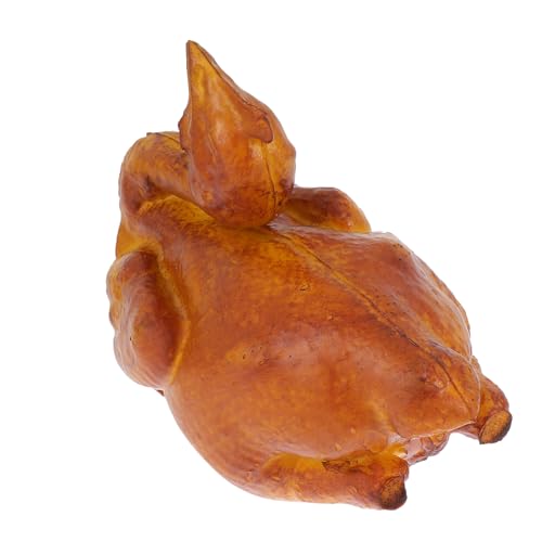 SOIMISS Vivid Simulation Roast Chicken Figurine Dekoration Modell Hellbraun Detailgetreues Küchen und Esszimmer Accessoire Wetterfest für Garten Park Innenbereiche von SOIMISS