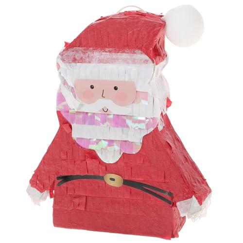 SOIMISS Weihnachtliche Piñata aus Papier mit Zuckerfüllung Kreatives Partyspielzeug für Festtagsfeiern Robustes Outdoor Spiel für Mädchen und Jungen für Weihnachtsfeier und Geburtstage von SOIMISS