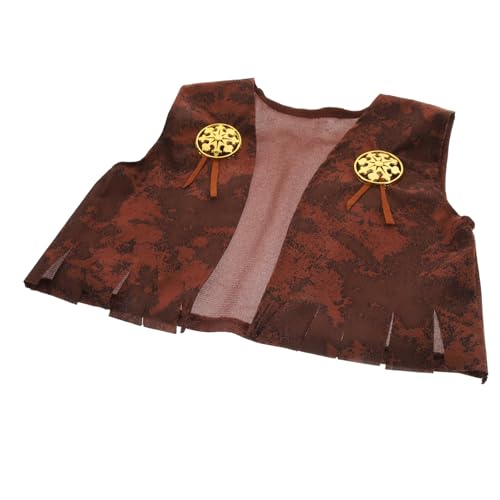 SOIMISS Western Weste Cowboy Kostüm Atmungsaktiv Vielseitig Tragbar Hautfreundlich Geeignet für Karneval Halloween Geburtstagsfeier und Cosplay Modisches Wild West Outfit für Jungen und von SOIMISS