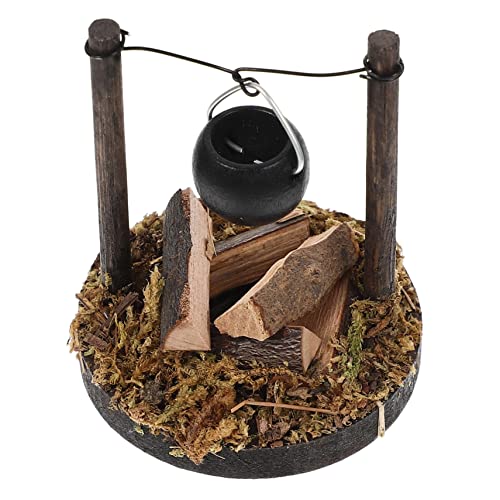 SOIMISS hölzerne Mini -Hausdekoration Miniaturen zum Basteln Figur Material Herd kindergeschenke adventsgeschenke Verschleißfestes Miniaturmodell landschaftsbau mini Holz von SOIMISS