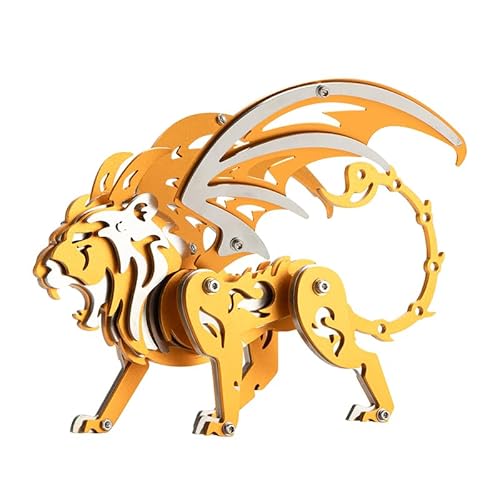 SOLIAXDIY 3D Metall Puzzle Kit - Steampunk Metall Sternzeichen Kriegsbestie Modell, DIY Mechanische Montage für Erwachsene, Geschenke Heimdekoration, Sammlung von SOLIAXDIY