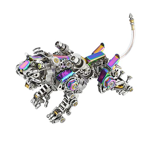 SOLIAXDIY 3D-Metall-Tiger-Modellbausatz – DIY Mechanisches Puzzle für Erwachsene, handgefertigtes Handwerk mit Präzisionsteilen (650 + Stück) von SOLIAXDIY